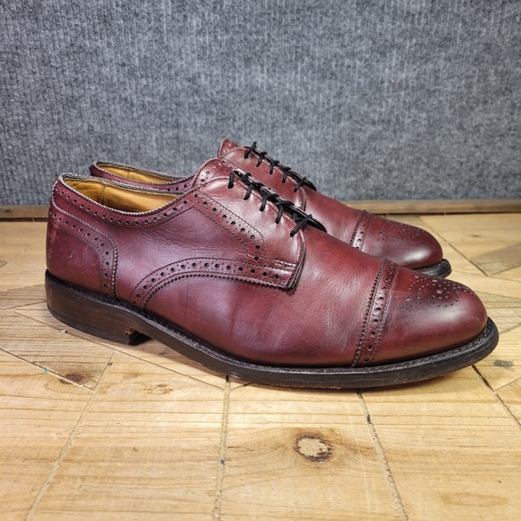 Allen Edmonds Lexington Shoes Mens 10.5 EEE WIDE Oxford Cap Toe Dress Leather